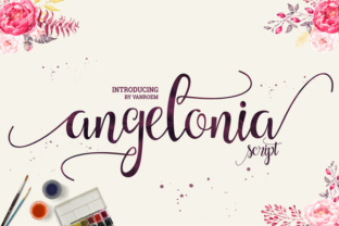 Angelonia: A Handwritten Script Font for Crafters & Sellers