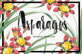 Asparagus: A Playful Brush Font That Feels Like Hand-Drawn Joy