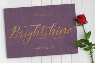Brightshine: A Refined Script Font for Editorial Elegance