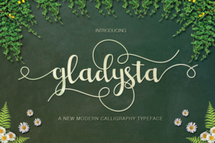 Gladysta: A Modern Script Typeface for Editorial Design