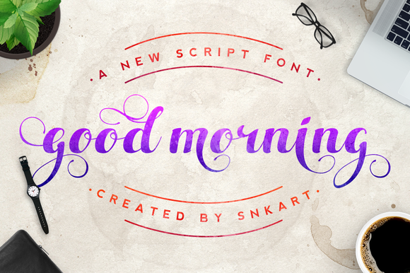 Good Morning: A Modern Script Font for Digital Branding