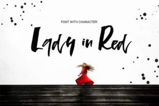 Lady in Red: A Bold Script Font for Impactful Web Design