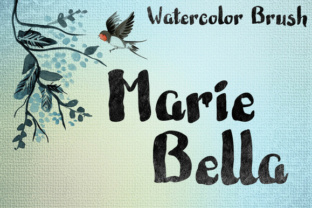 Marie Bella: A Playful Watercolor Script Font for Real Branding