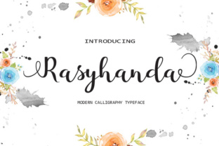 Rasyhanda: A Handwritten Font That Feels Like Your Best Craft Project