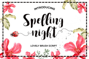 Spelling Night: A Romantic Script Font for Handmade Labels & Invitations